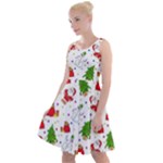 Christmas Pattern, Pattern, Christmas Knee Length Skater Dress