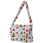 Christmas Pattern, Pattern, Christmas Full Print Messenger Bag (L)