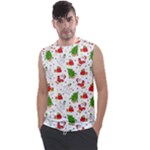 Christmas Pattern, Pattern, Christmas Men s Regular Tank Top