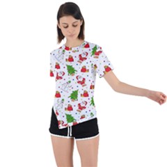 Asymmetrical Short Sleeve Sports T-Shirt 