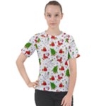 Christmas Pattern, Pattern, Christmas Women s Sport Raglan T-Shirt