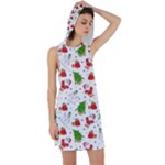 Christmas Pattern, Pattern, Christmas Racer Back Hoodie Dress