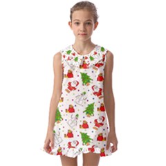 Kids  Pilgrim Collar Ruffle Hem Dress 