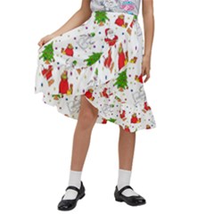 Kids  Ruffle Flared Wrap Midi Skirt 