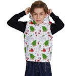 Christmas Pattern, Pattern, Christmas Kids  Stylish Hooded Puffer Vest