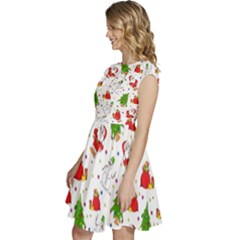 Cap Sleeve High Waist Dress 