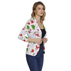 Women s One-Button 3/4 Sleeve Short Jacket 