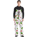 Christmas Pattern, Pattern, Christmas Men s Front Zip Ski And Snowboard Bib Pants