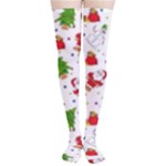 Christmas Pattern, Pattern, Christmas Thigh High Stockings