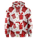 Christmas Texture, Pattern, Red, Craciun, Christmas, Bow, Gift Men s Core Hoodie