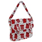 Christmas Texture, Pattern, Red, Craciun, Christmas, Bow, Gift Buckle Messenger Bag