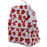 Christmas Texture, Pattern, Red, Craciun, Christmas, Bow, Gift Top Flap Backpack