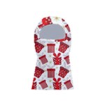 Christmas Texture, Pattern, Red, Craciun, Christmas, Bow, Gift Balaclava Face Mask