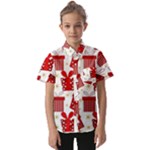 Christmas Texture, Pattern, Red, Craciun, Christmas, Bow, Gift Kids  Short Sleeve Shirt