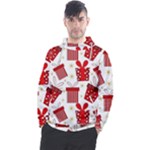 Christmas Texture, Pattern, Red, Craciun, Christmas, Bow, Gift Men s Pullover Hoodie