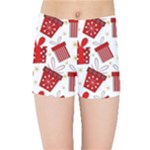 Christmas Texture, Pattern, Red, Craciun, Christmas, Bow, Gift Kids  Sports Shorts