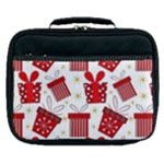 Christmas Texture, Pattern, Red, Craciun, Christmas, Bow, Gift Lunch Bag