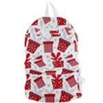 Christmas Texture, Pattern, Red, Craciun, Christmas, Bow, Gift Foldable Lightweight Backpack