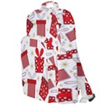 Christmas Texture, Pattern, Red, Craciun, Christmas, Bow, Gift Double Compartment Backpack