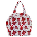 Christmas Texture, Pattern, Red, Craciun, Christmas, Bow, Gift Boxy Hand Bag