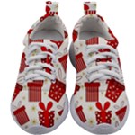 Christmas Texture, Pattern, Red, Craciun, Christmas, Bow, Gift Kids Athletic Shoes