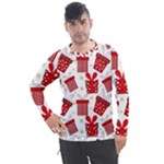 Christmas Texture, Pattern, Red, Craciun, Christmas, Bow, Gift Men s Pique Long Sleeve T-Shirt