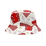 Christmas Texture, Pattern, Red, Craciun, Christmas, Bow, Gift Bucket Hat