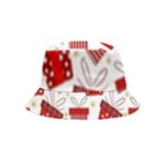 Christmas Texture, Pattern, Red, Craciun, Christmas, Bow, Gift Bucket Hat (Kids)