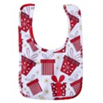 Christmas Texture, Pattern, Red, Craciun, Christmas, Bow, Gift Baby Bib