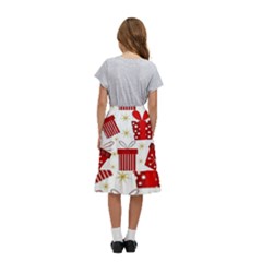 Kids  Ruffle Flared Wrap Midi Skirt 