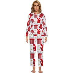 Womens  Long Sleeve Lightweight Pajamas Set 