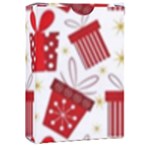 Christmas Texture, Pattern, Red, Craciun, Christmas, Bow, Gift Playing Cards Single Design (Rectangle) with Custom Box