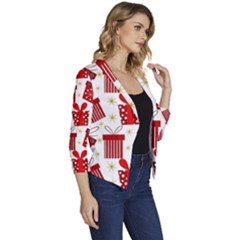 Women s Casual 3/4 Sleeve Spring Jacket 