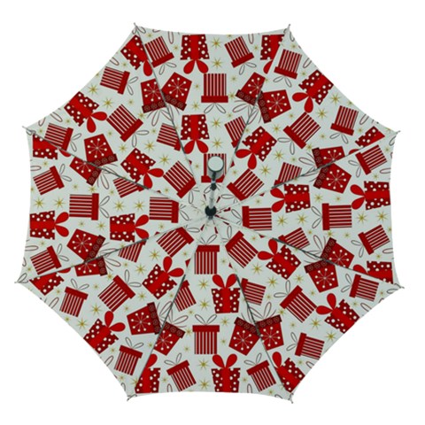 Christmas Texture, Pattern, Red, Craciun, Christmas, Bow, Gift Automatic Folding Umbrella with Case (Medium) from ArtsNow.com