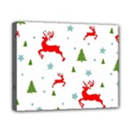 Christmas Texture, Pattern, Red, Craciun, Christmas, Snowflake, Canvas 10  x 8  (Stretched)