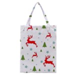 Christmas Texture, Pattern, Red, Craciun, Christmas, Snowflake, Classic Tote Bag