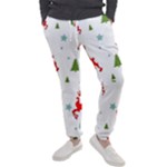 Christmas Texture, Pattern, Red, Craciun, Christmas, Snowflake, Men s Jogger Sweatpants