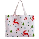 Christmas Texture, Pattern, Red, Craciun, Christmas, Snowflake, Zipper Mini Tote Bag