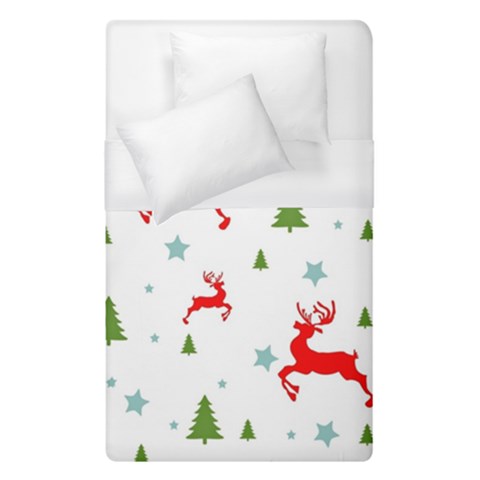 Christmas Texture, Pattern, Red, Craciun, Christmas, Snowflake, Duvet Cover (Single Size) from ArtsNow.com