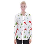 Christmas Texture, Pattern, Red, Craciun, Christmas, Snowflake, Womens Long Sleeve Shirt