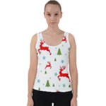 Christmas Texture, Pattern, Red, Craciun, Christmas, Snowflake, Velvet Tank Top