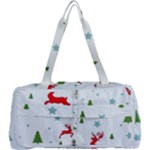 Christmas Texture, Pattern, Red, Craciun, Christmas, Snowflake, Multi Function Bag