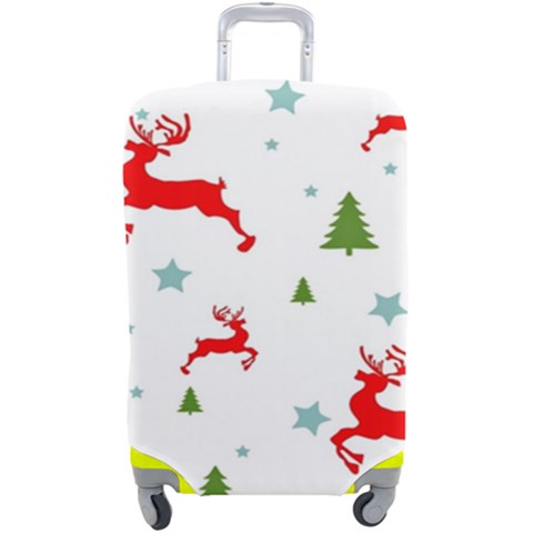 Christmas Texture, Pattern, Red, Craciun, Christmas, Snowflake, Luggage Cover (Large) from ArtsNow.com