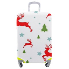 Christmas Texture, Pattern, Red, Craciun, Christmas, Snowflake, Luggage Cover (Medium) from ArtsNow.com