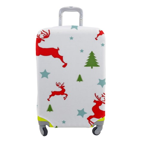 Christmas Texture, Pattern, Red, Craciun, Christmas, Snowflake, Luggage Cover (Small) from ArtsNow.com