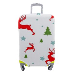 Christmas Texture, Pattern, Red, Craciun, Christmas, Snowflake, Luggage Cover (Small) from ArtsNow.com