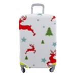 Christmas Texture, Pattern, Red, Craciun, Christmas, Snowflake, Luggage Cover (Small)