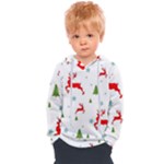 Christmas Texture, Pattern, Red, Craciun, Christmas, Snowflake, Kids  Overhead Hoodie