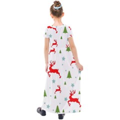 Kids  Short Sleeve Maxi Dress 