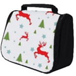 Christmas Texture, Pattern, Red, Craciun, Christmas, Snowflake, Full Print Travel Pouch (Big)